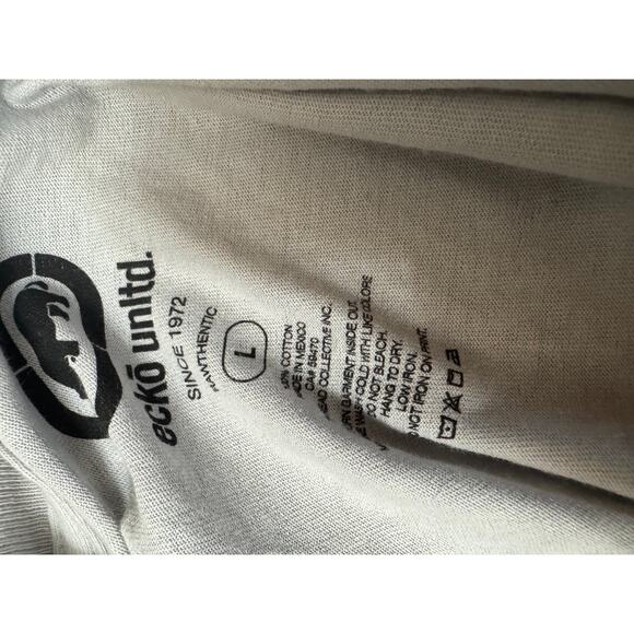 Ecko Unltd Puff Print Rhino Tee Slate Gray L NWT Y2K Streetwear Graphic - Picture 3 of 5